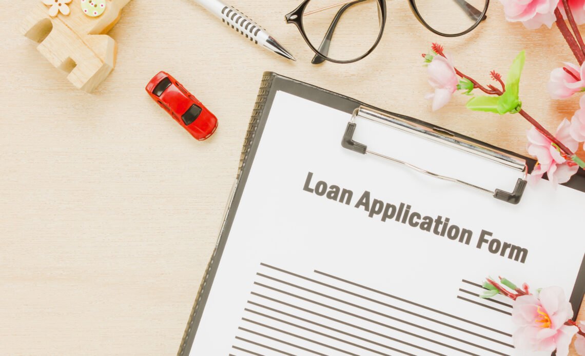 A loan application form